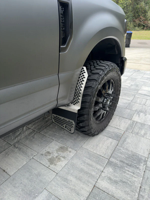 Brushed on Black - REK-mesh Universal Offset Mud Flaps - Image 4