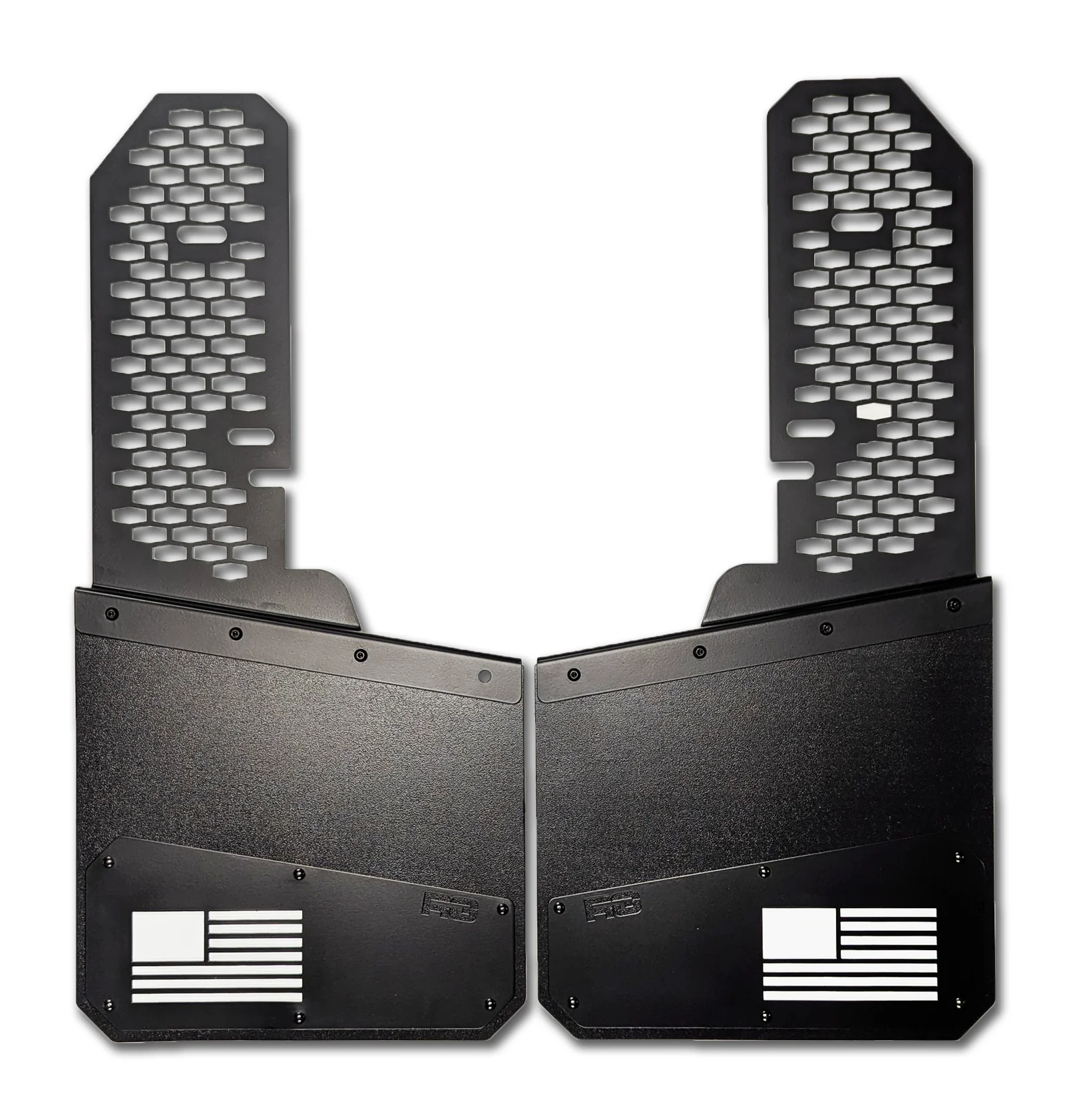 Ram Custom Fitting FRONT Rek Mesh X 'Merica Offset Mud Flaps - Image 3