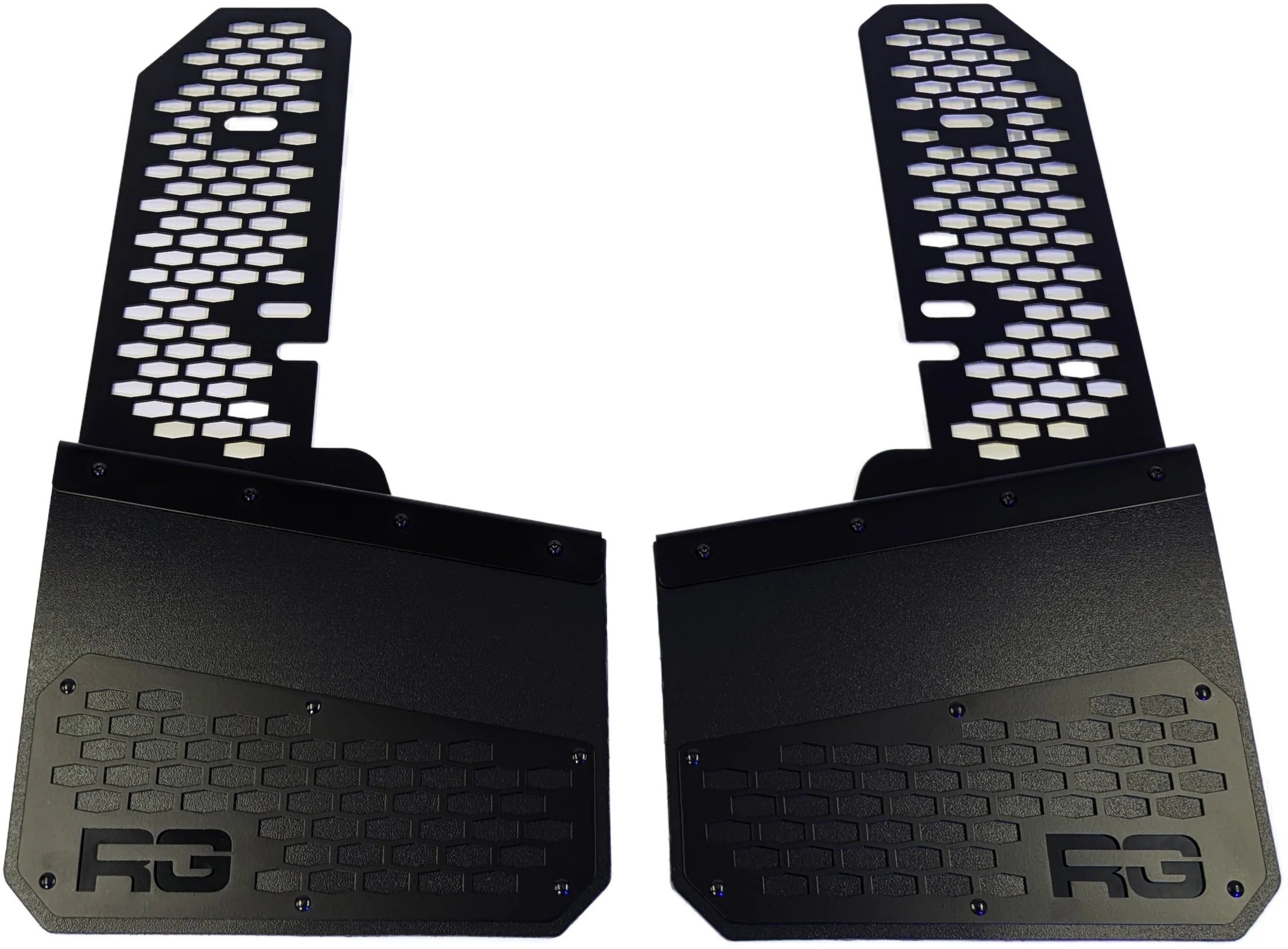Ram Custom Fitting Rek Mesh Mud Flaps - Black on Black - Image 7