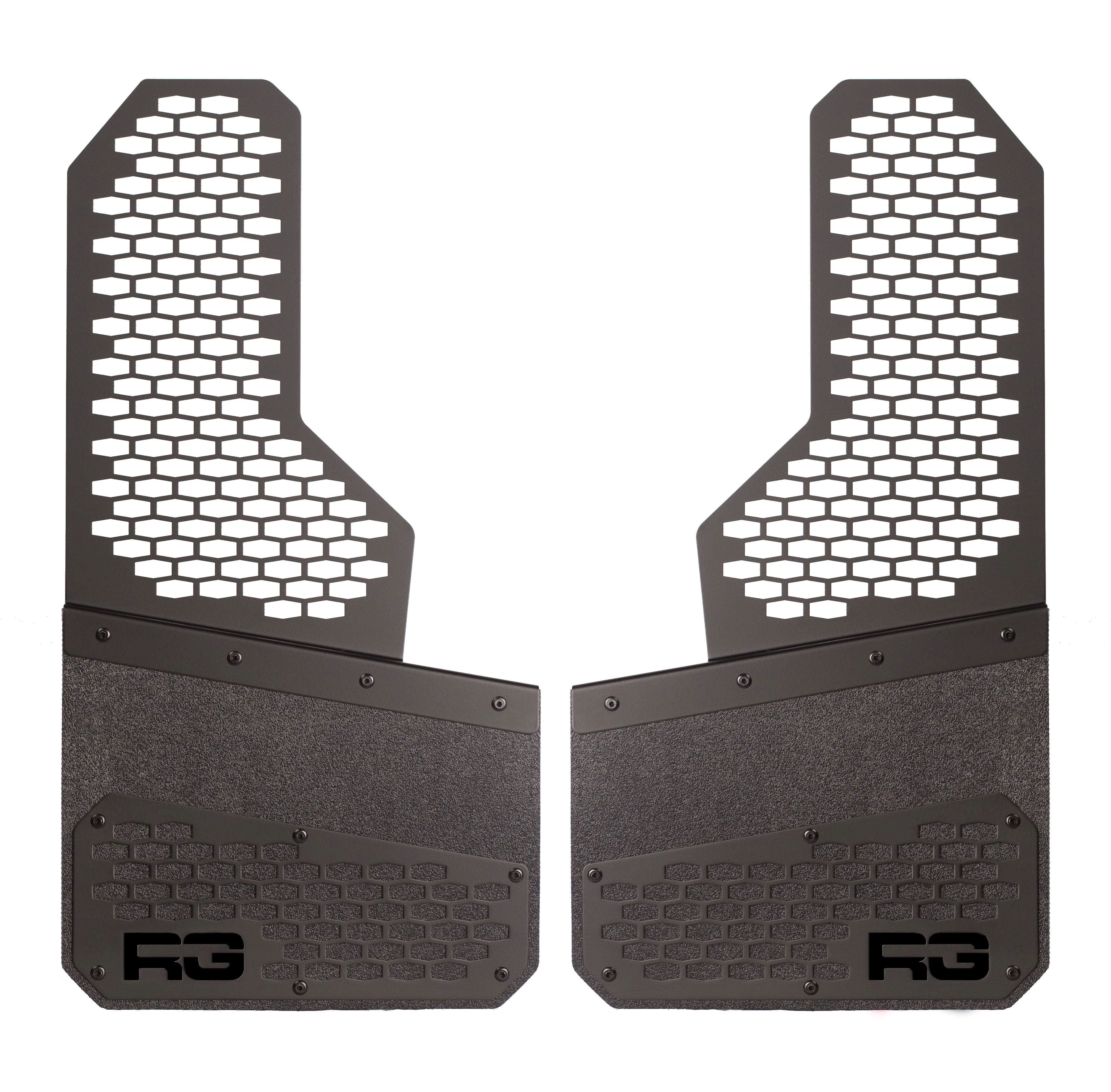 Black on Black - REK-mesh Universal Offset Mud Flaps - 1 set= 2 Flaps - Image 8