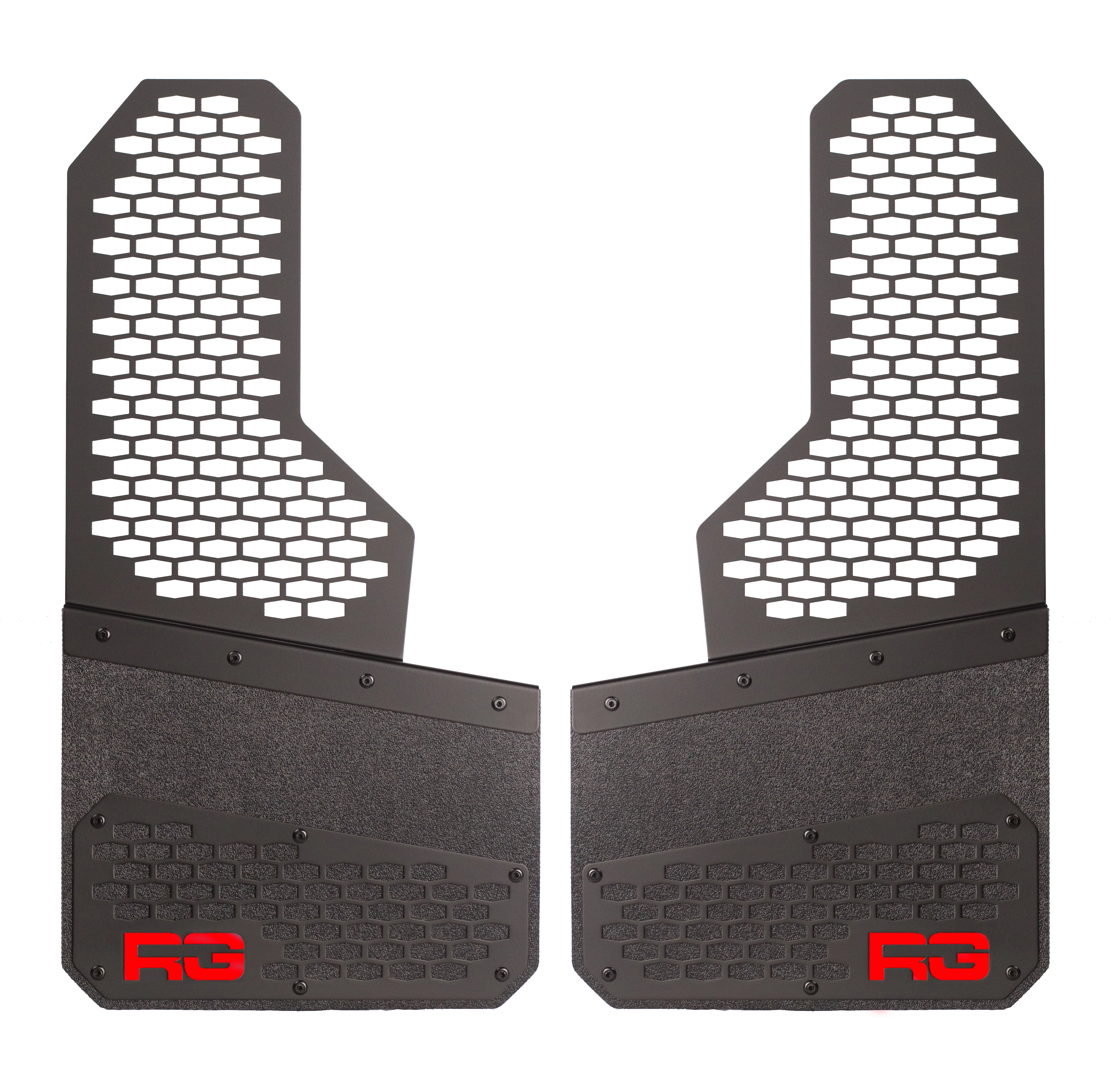 Black on Black - REK-mesh Universal Offset Mud Flaps - 1 set= 2 Flaps - Image 9