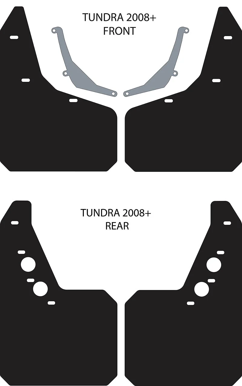 Toyota Tundra 2008-2021 Trophy Sport Mud Flaps - Image 4