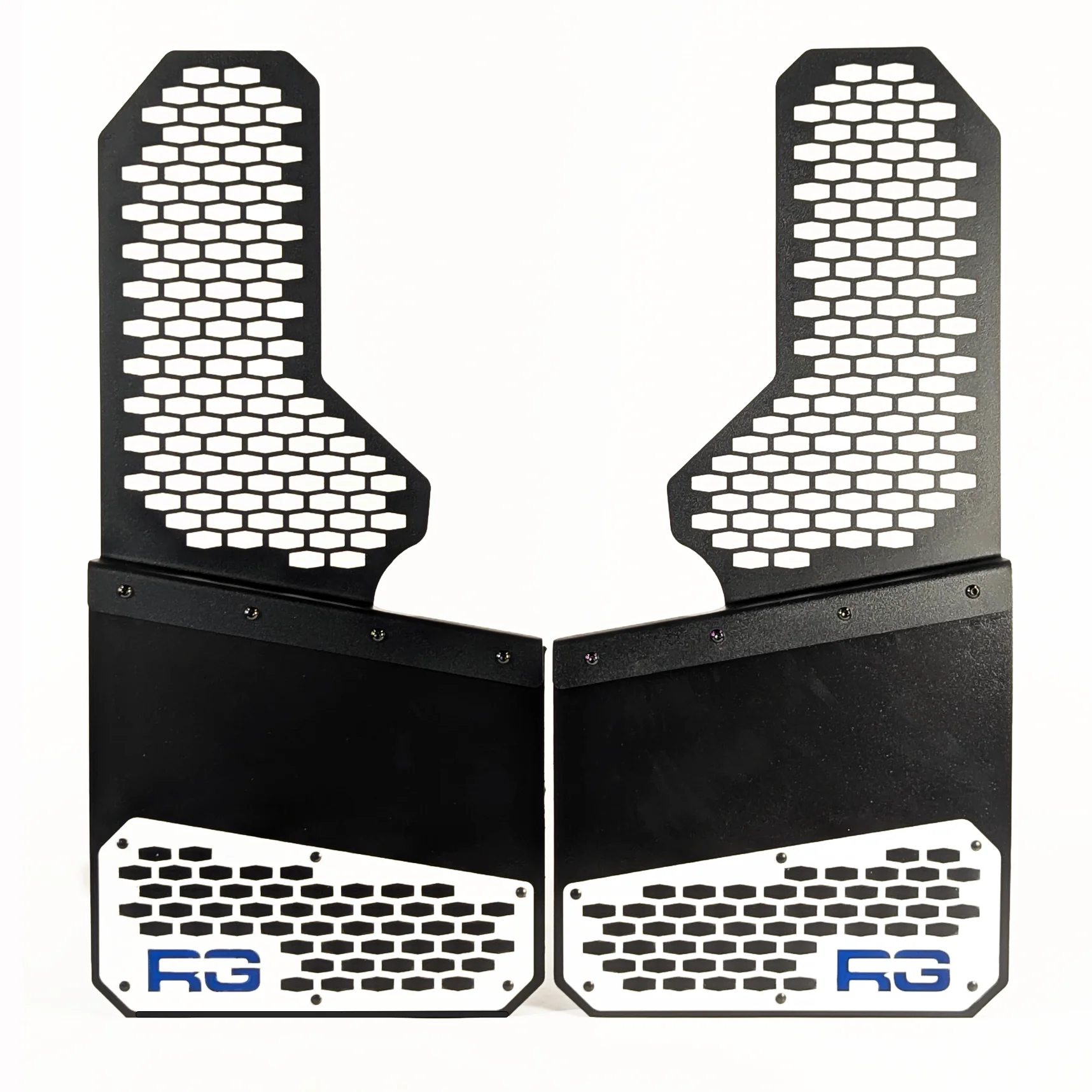 White on Black - Universal Offset Mud Flaps - Image 4